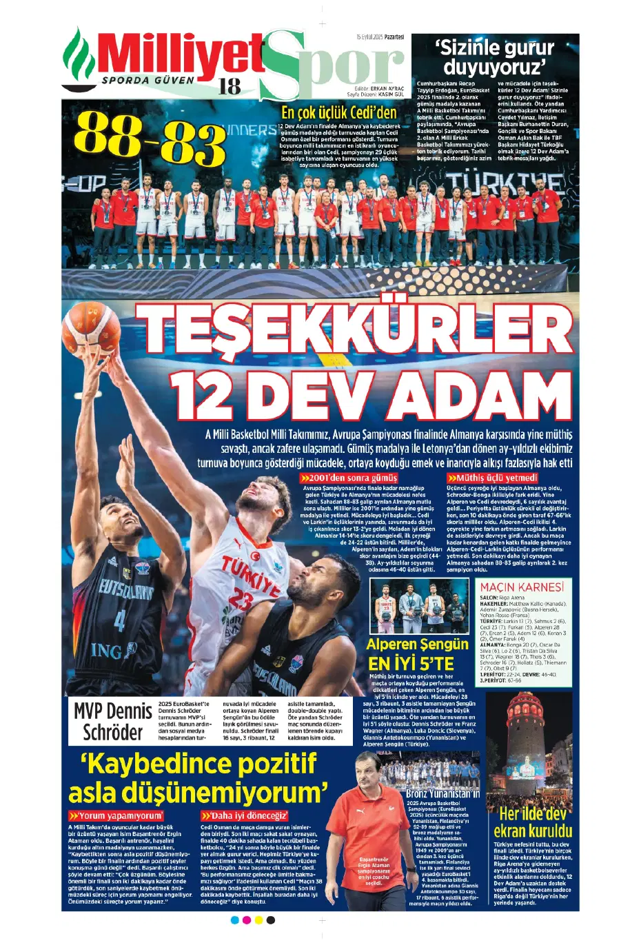 "Galatasaray'da Leroy Sane sıkıntısı" | Sporun manşetleri - 12