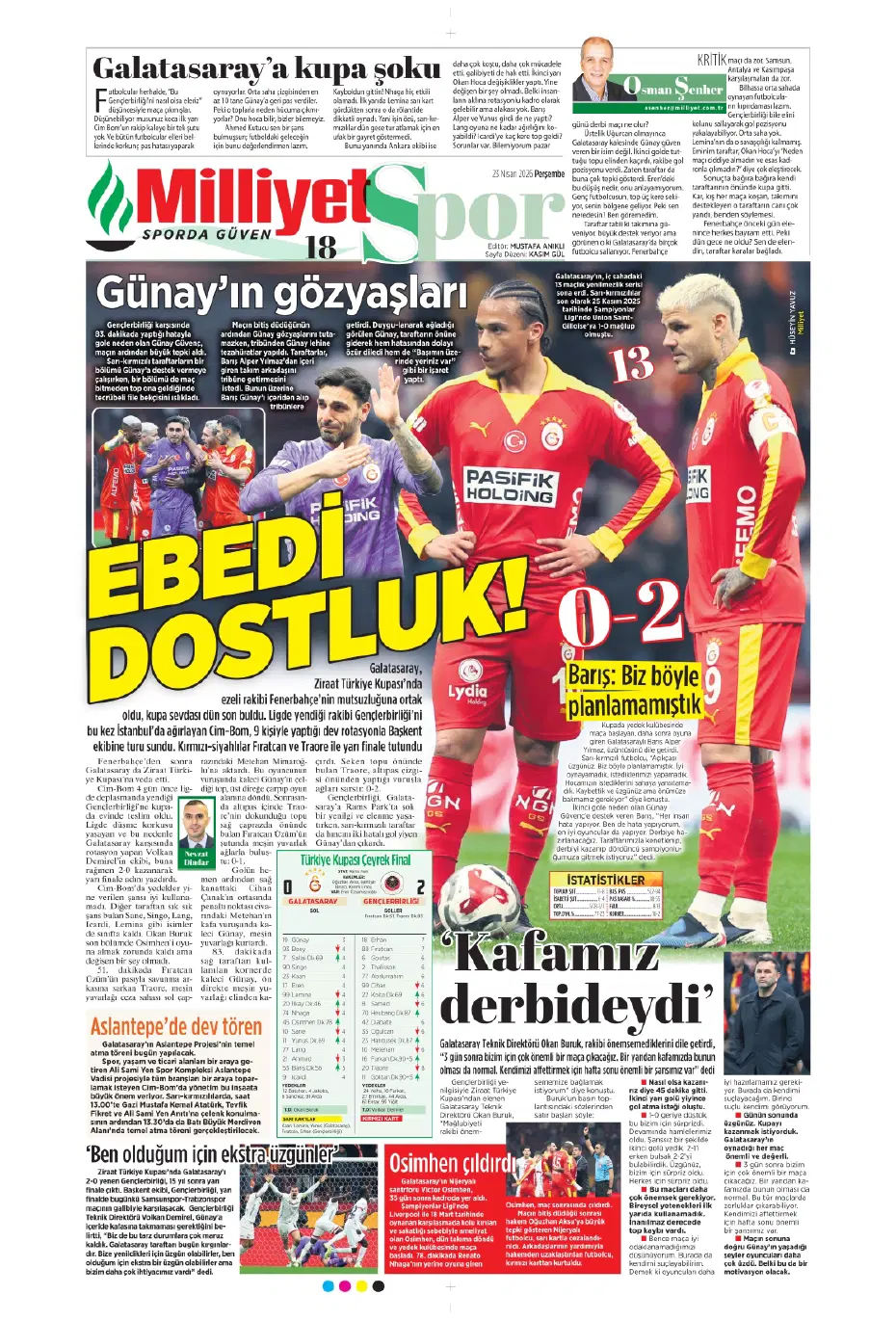 "Koopmeiners Galatasaray'a doğru" | Sporun manşetleri - 23