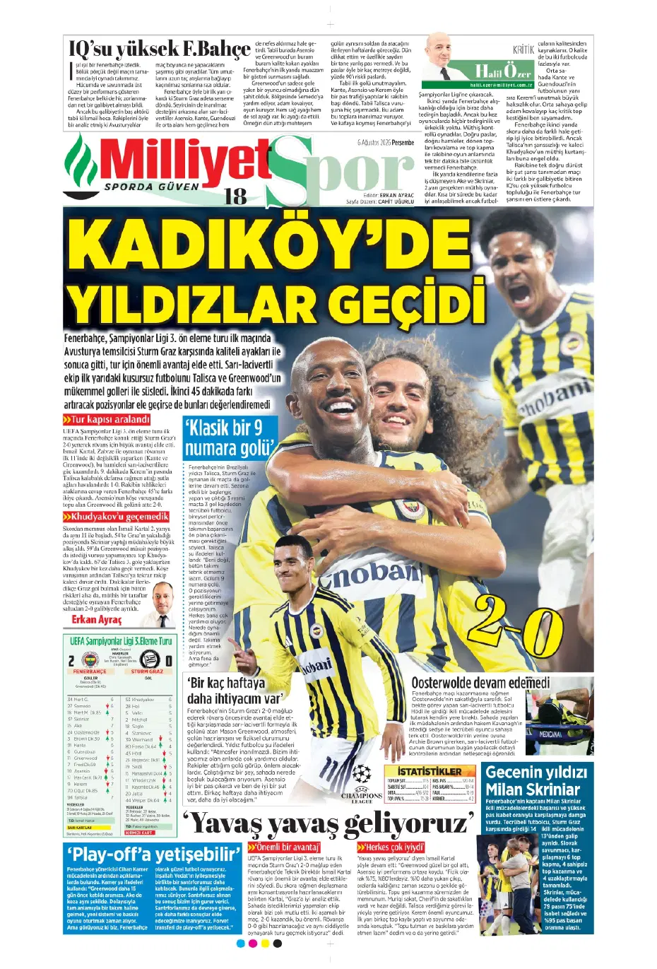 Tüm dünya Salah ve Trabzonspor'u konuşuyor | Sporun manşetleri - 22 Tüm dünya Salah ve Trabzonspor'u konuşuyor | Sporun manşetleri - 22
