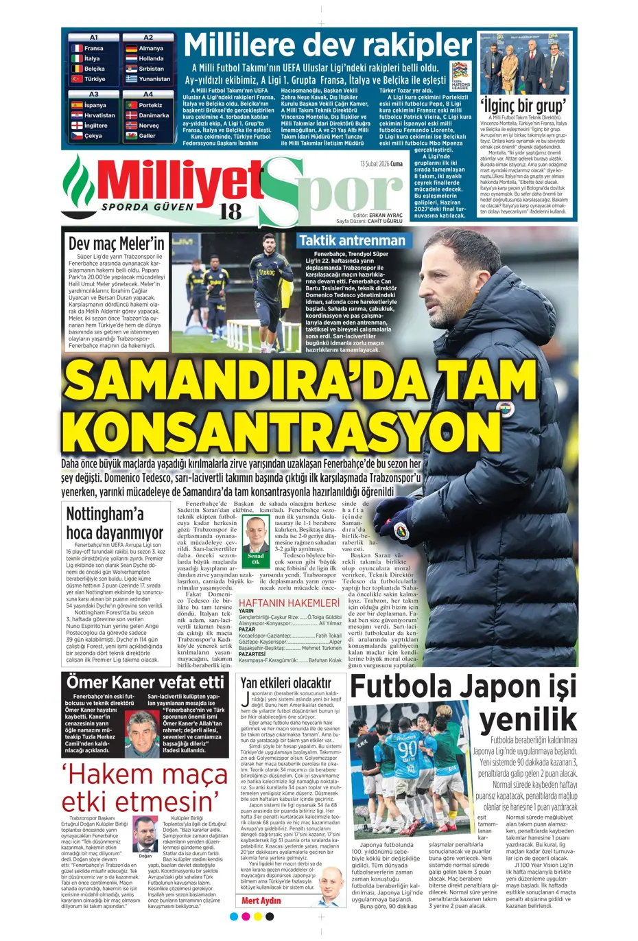 "Tedesco teklifi kabul etmeye yakın" | Sporun manşetleri - 24