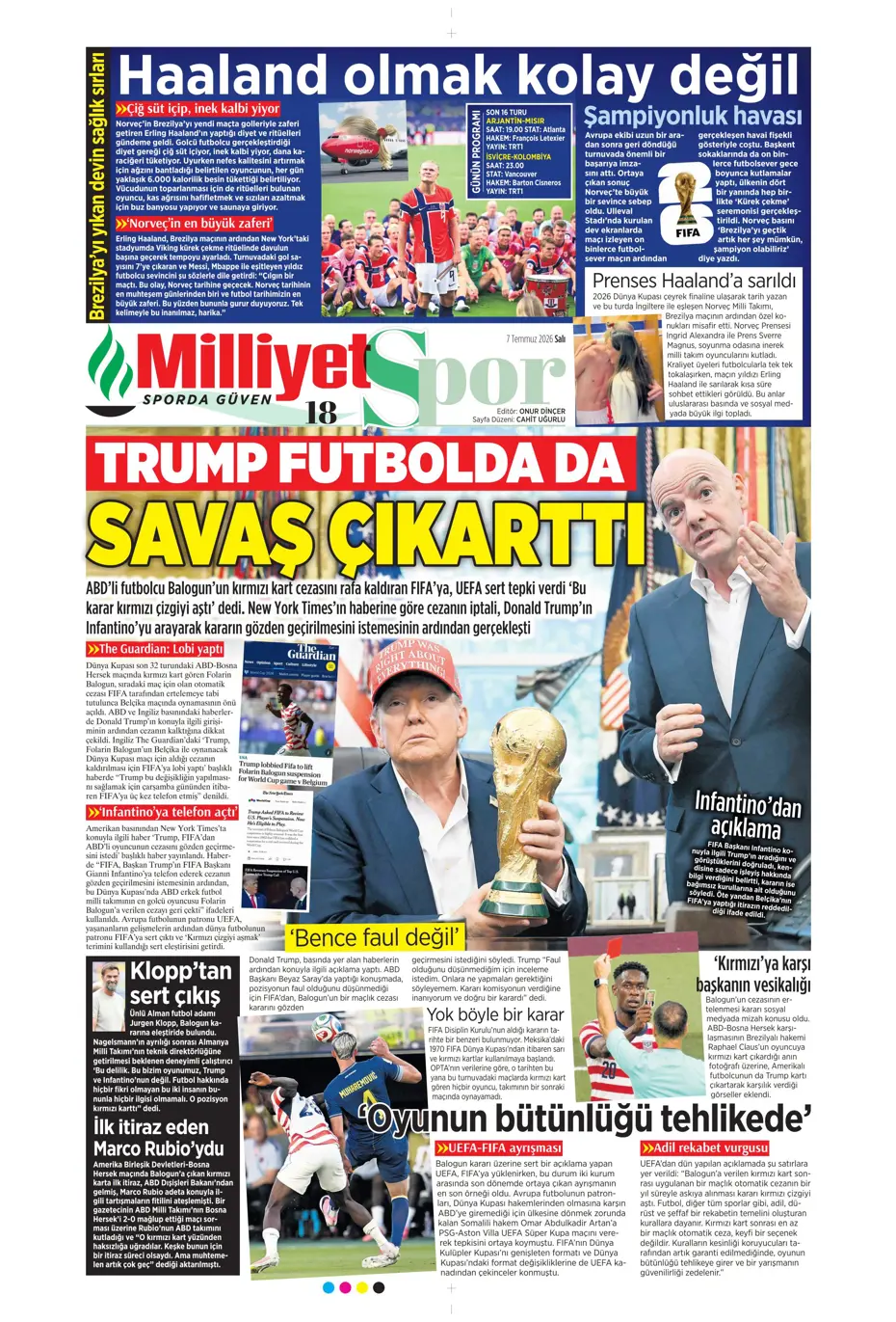 "Ve Greenwood, Fenerbahçe'de" | Sporun manşetleri - 19