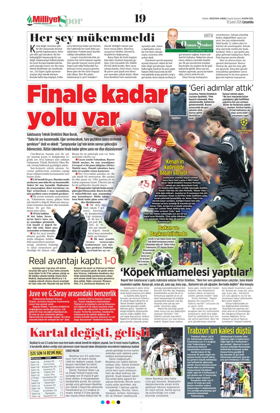 "Aslan Juve'yi perişan etti" | Sporun manşetleri - 24