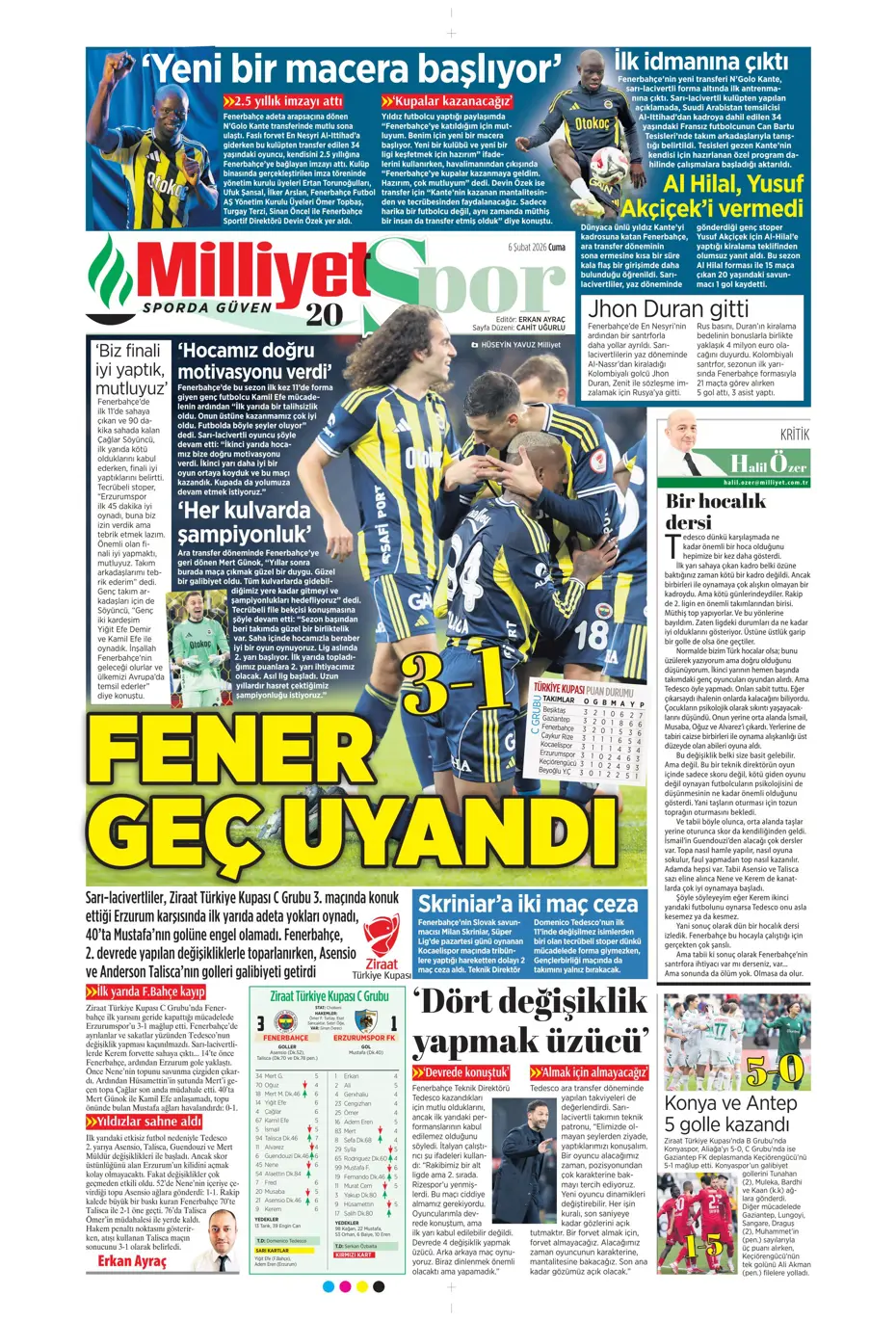 "Transferin son günü Aral Şimşir bombası" | Sporun manşetleri - 23 "Transferin son günü Aral Şimşir bombası" | Sporun manşetleri - 23