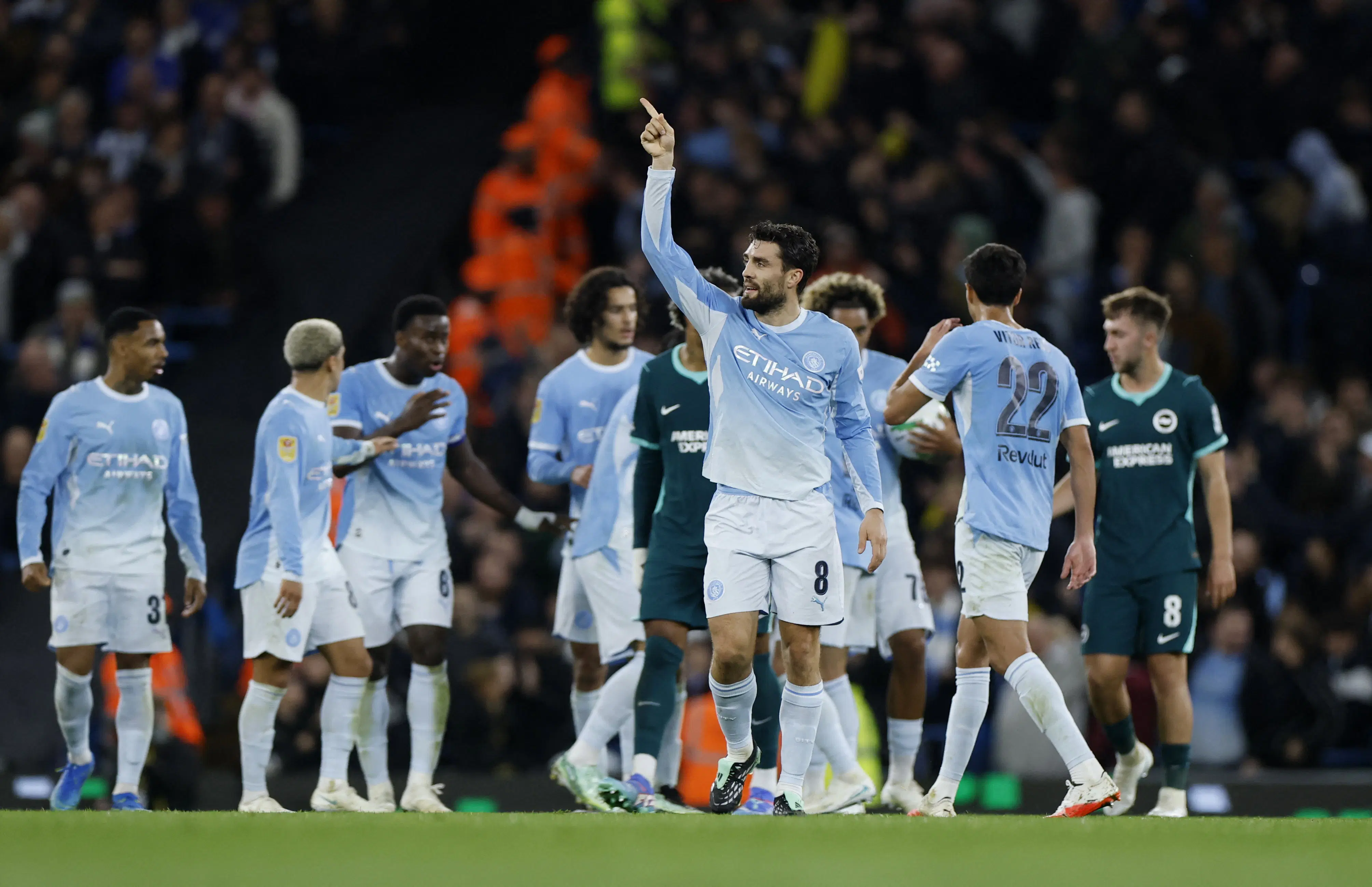 Manchester City Lig Kupası'nda Brighton'ı penaltılarla eledi