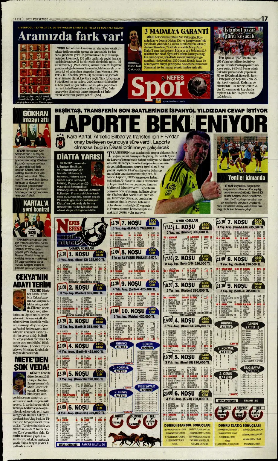 "Laporte ile mutlu son" | Sporun manşetleri - 12