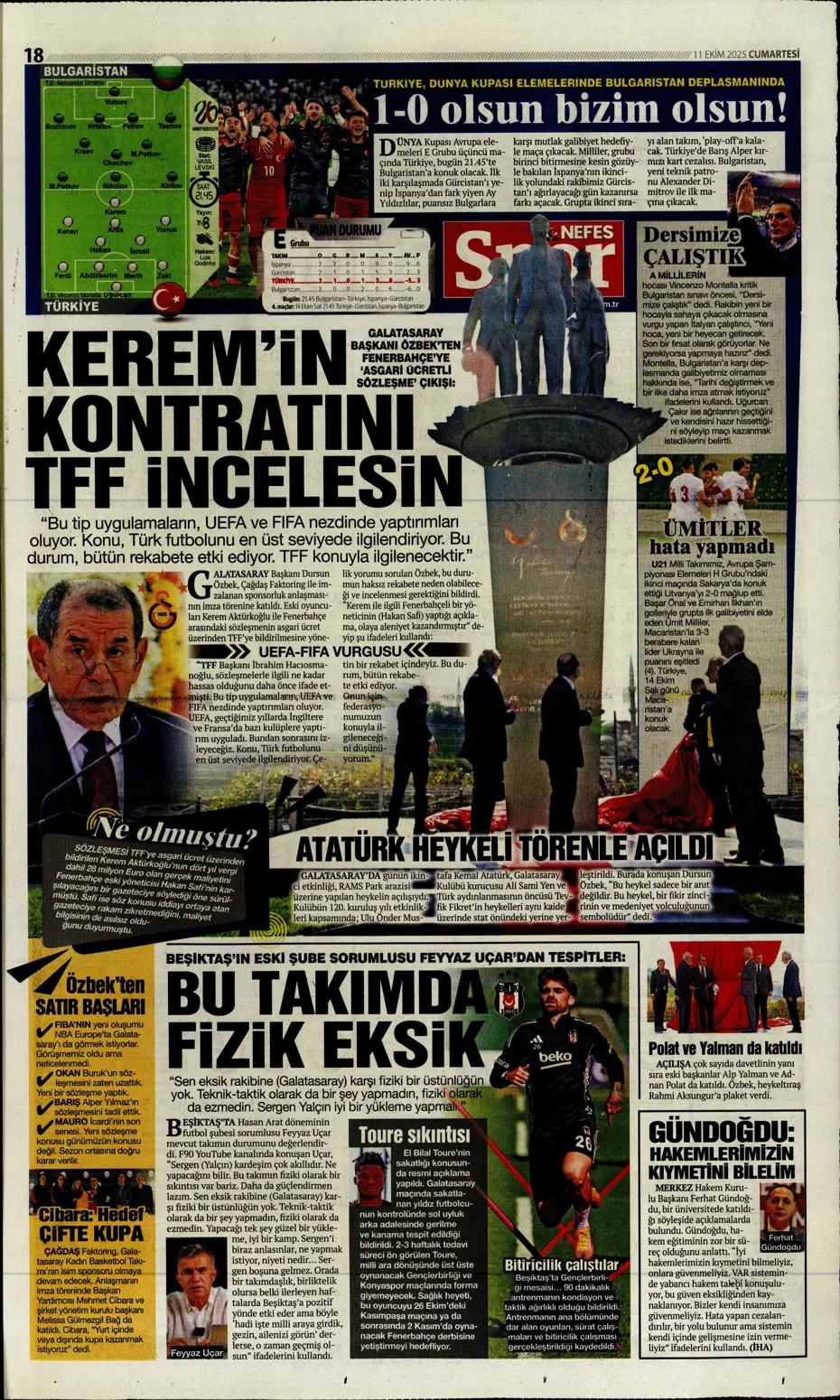 "Sergen Yalçın'ın yeni hedefi Çağlar Söyüncü" | Sporun manşetleri - 17