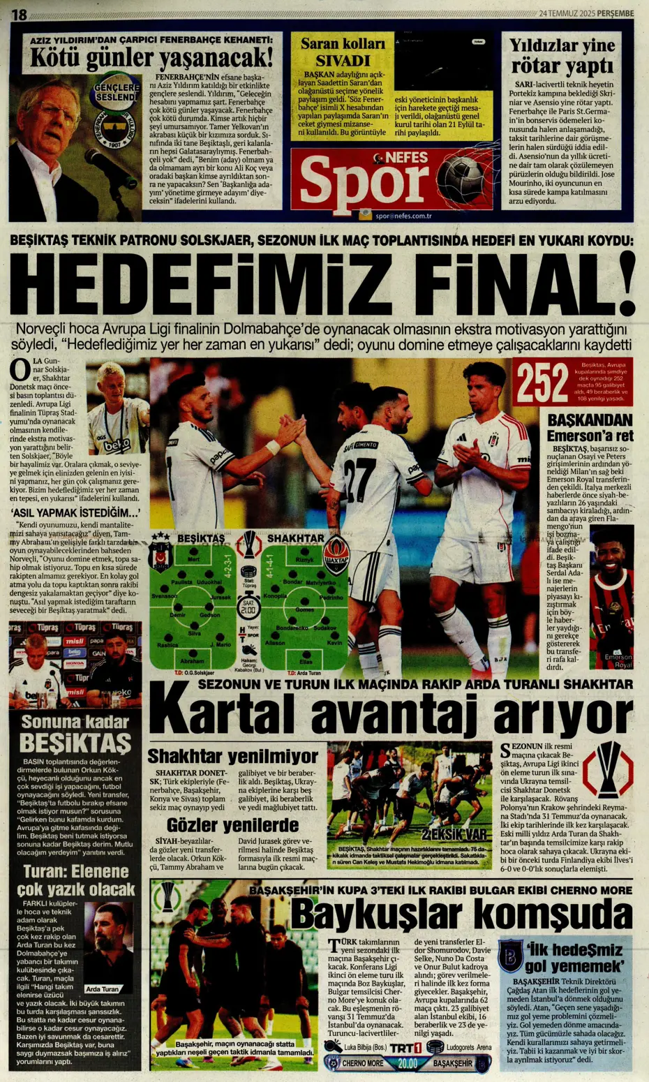 "Enzo Millot Aslan oluyor" | Sporun manşetleri - 17