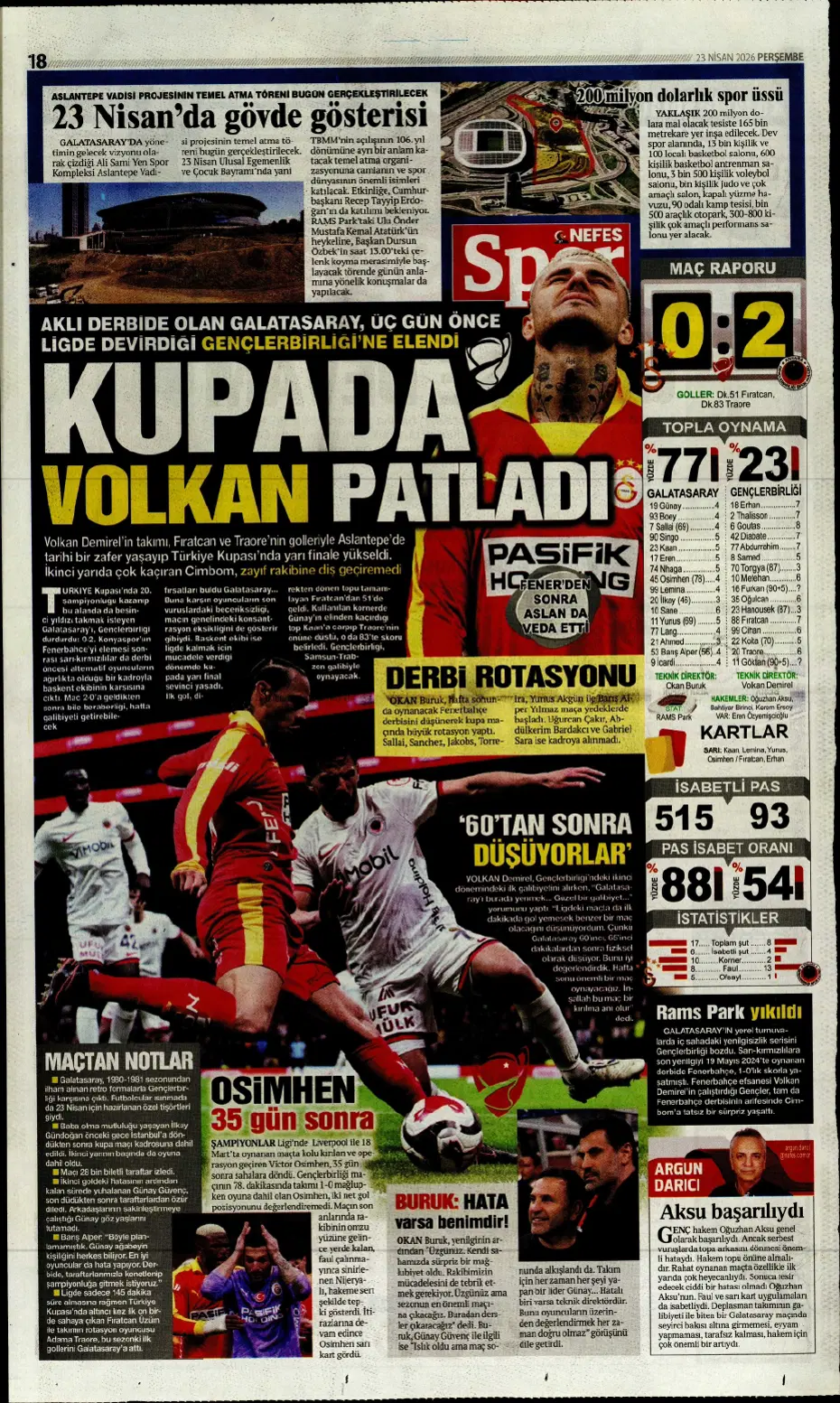 "Koopmeiners Galatasaray'a doğru" | Sporun manşetleri - 5