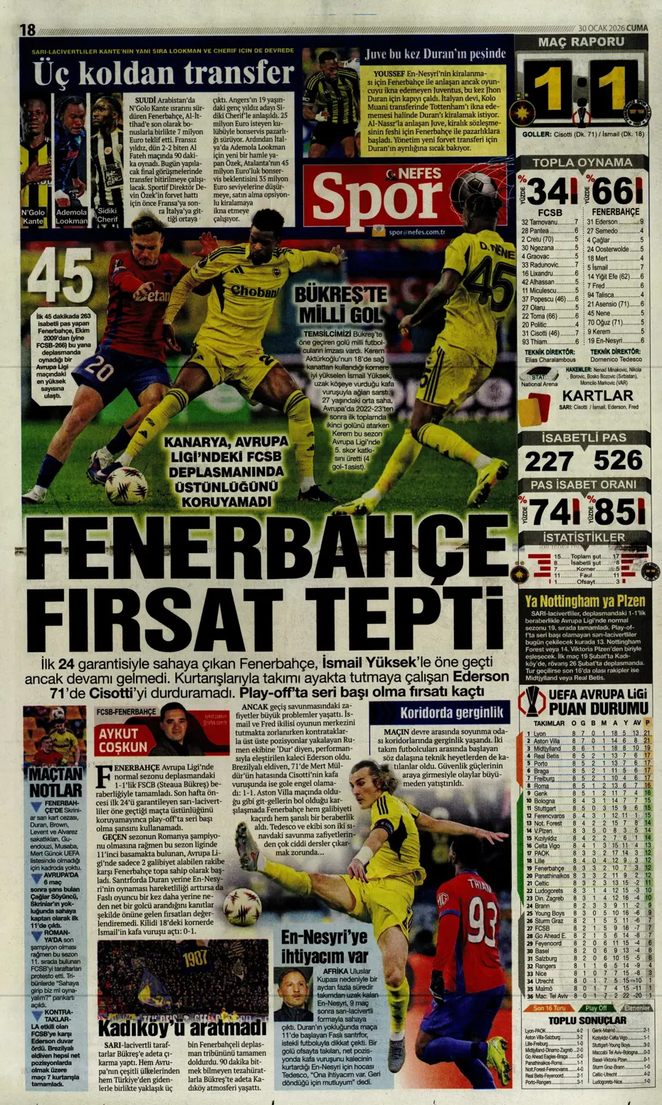 "Galatasaray'ın Gueye transferi tamam" | Sporun manşetleri - 17