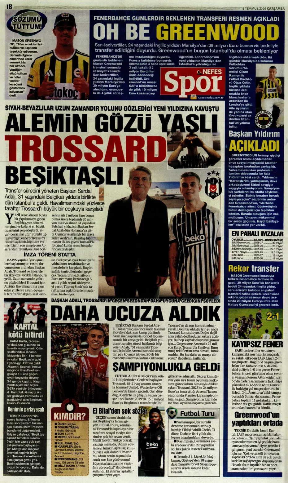 "Sıra geldi Rashford'a" | Sporun manşetleri - 5