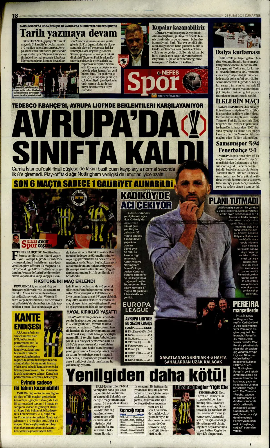 "İlk transfer Altay Bayındır" | Sporun manşetleri - 6