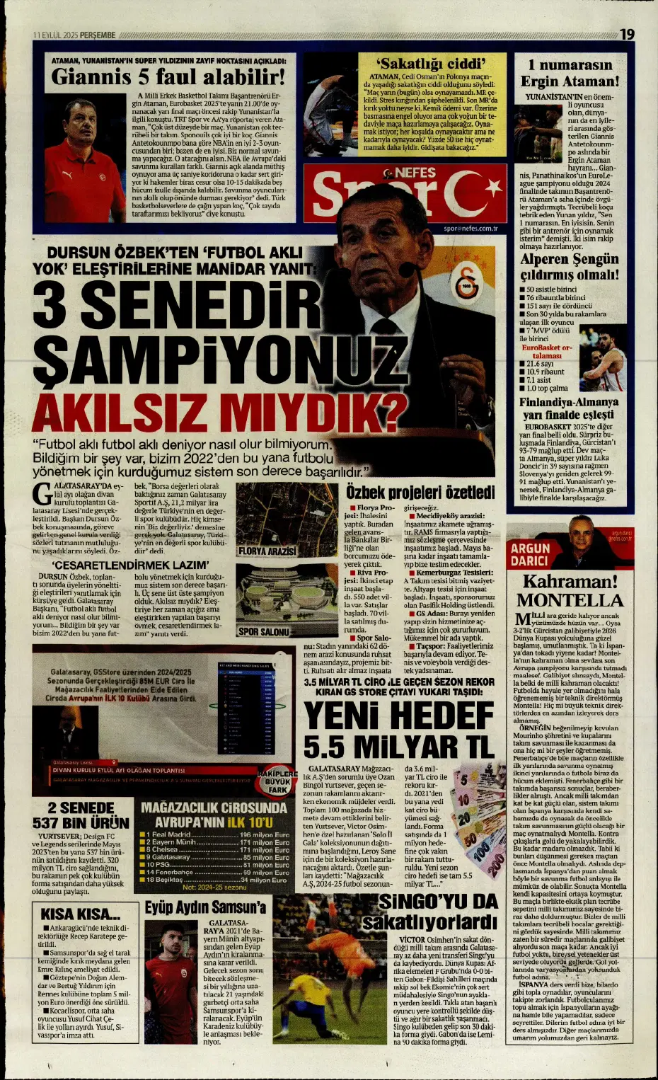 "Laporte ile mutlu son" | Sporun manşetleri - 11