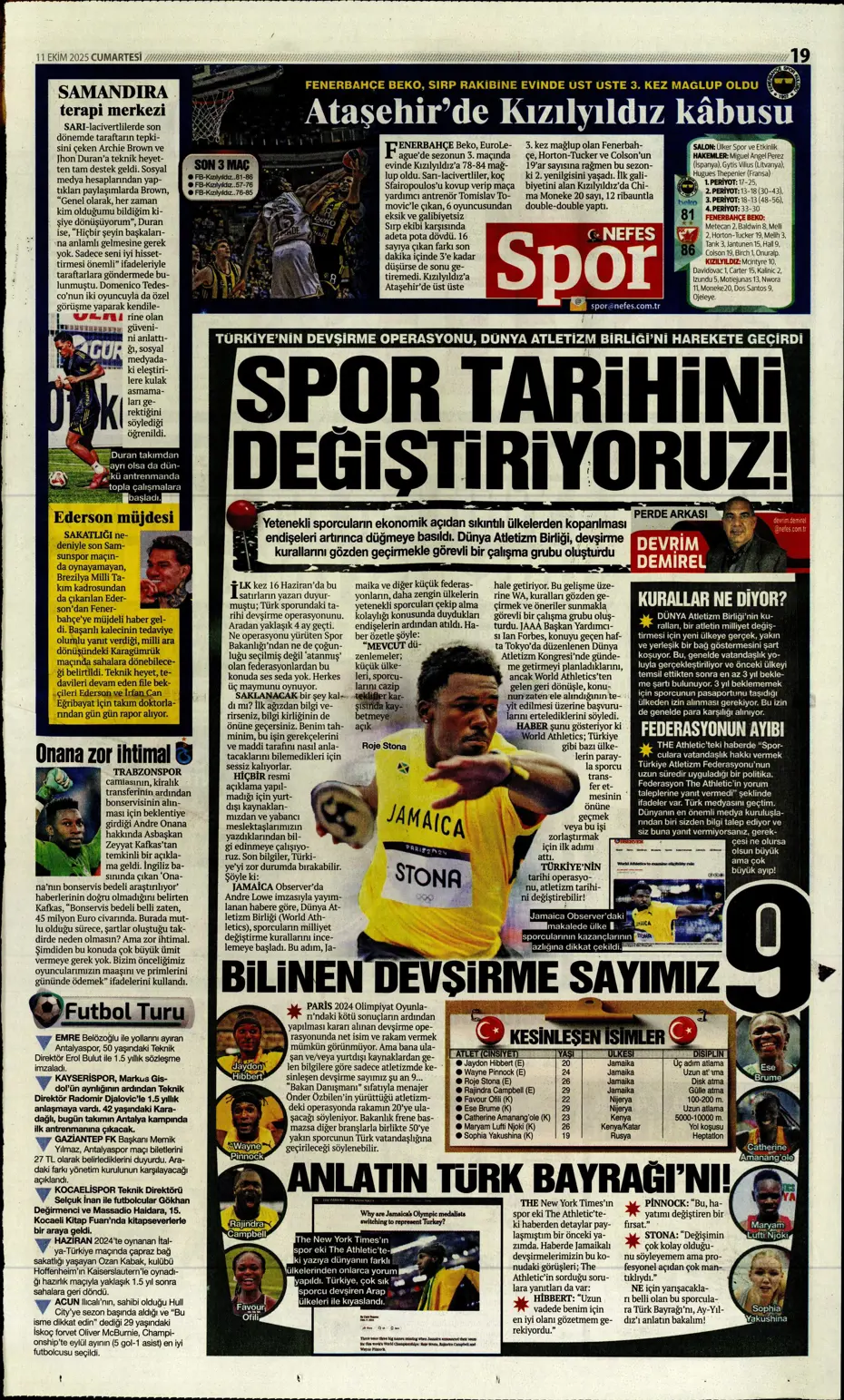 "Sergen Yalçın'ın yeni hedefi Çağlar Söyüncü" | Sporun manşetleri - 16