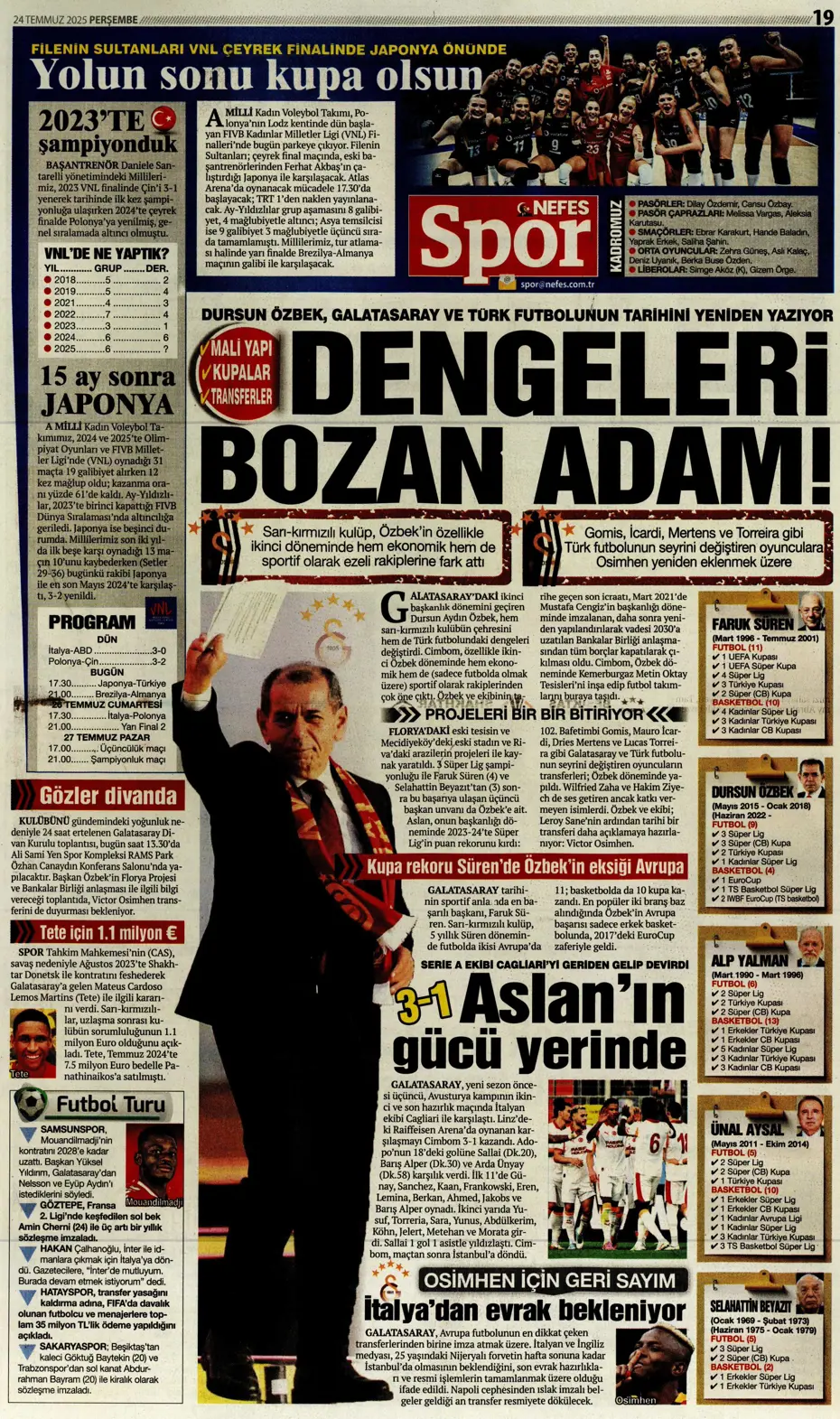 "Enzo Millot Aslan oluyor" | Sporun manşetleri - 16
