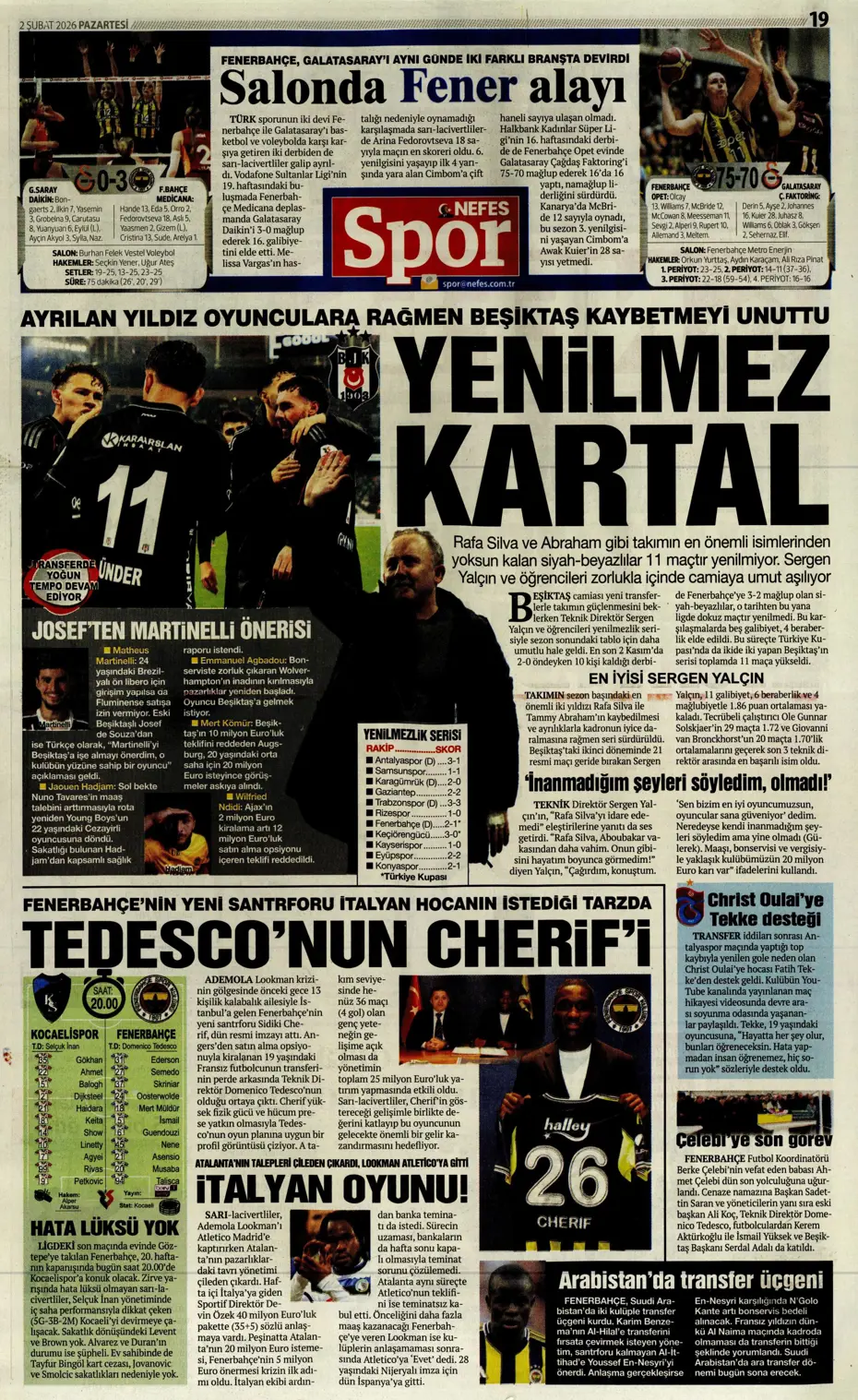 "Lookman peşinata kurban gitti" | Sporun manşetleri - 25