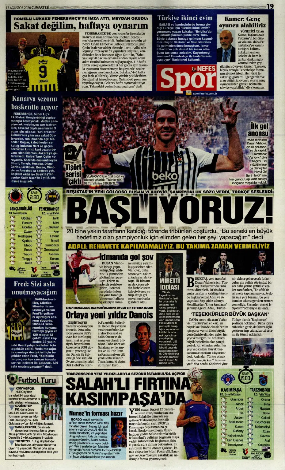 "Darwin Nunez geliyor" | Sporun manşetleri - 5 "Darwin Nunez geliyor" | Sporun manşetleri - 5