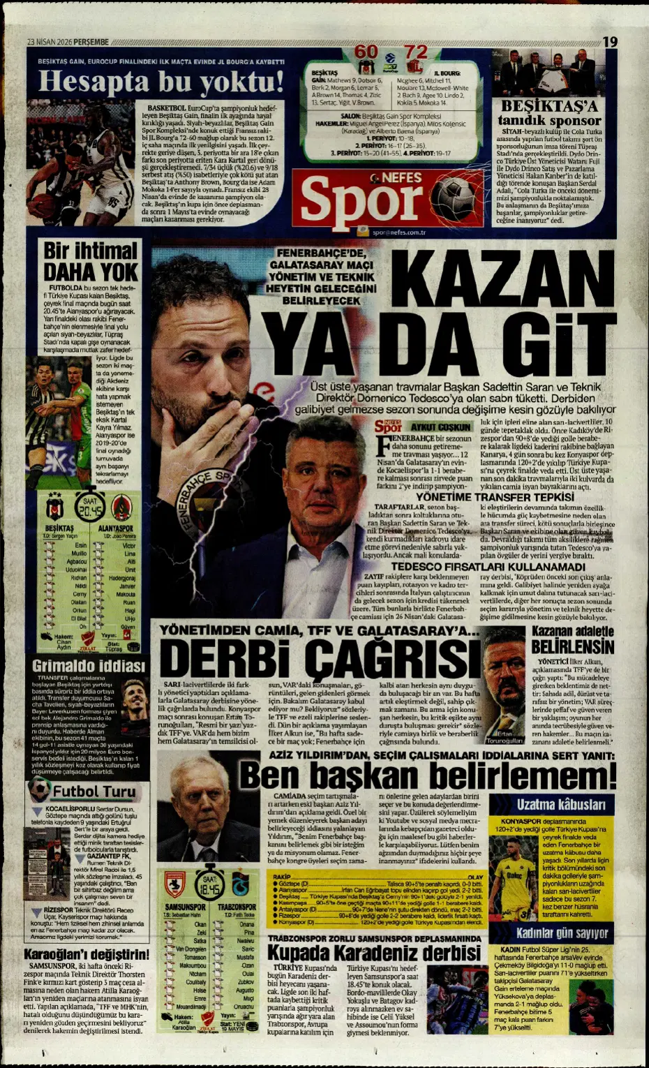 "Koopmeiners Galatasaray'a doğru" | Sporun manşetleri - 3