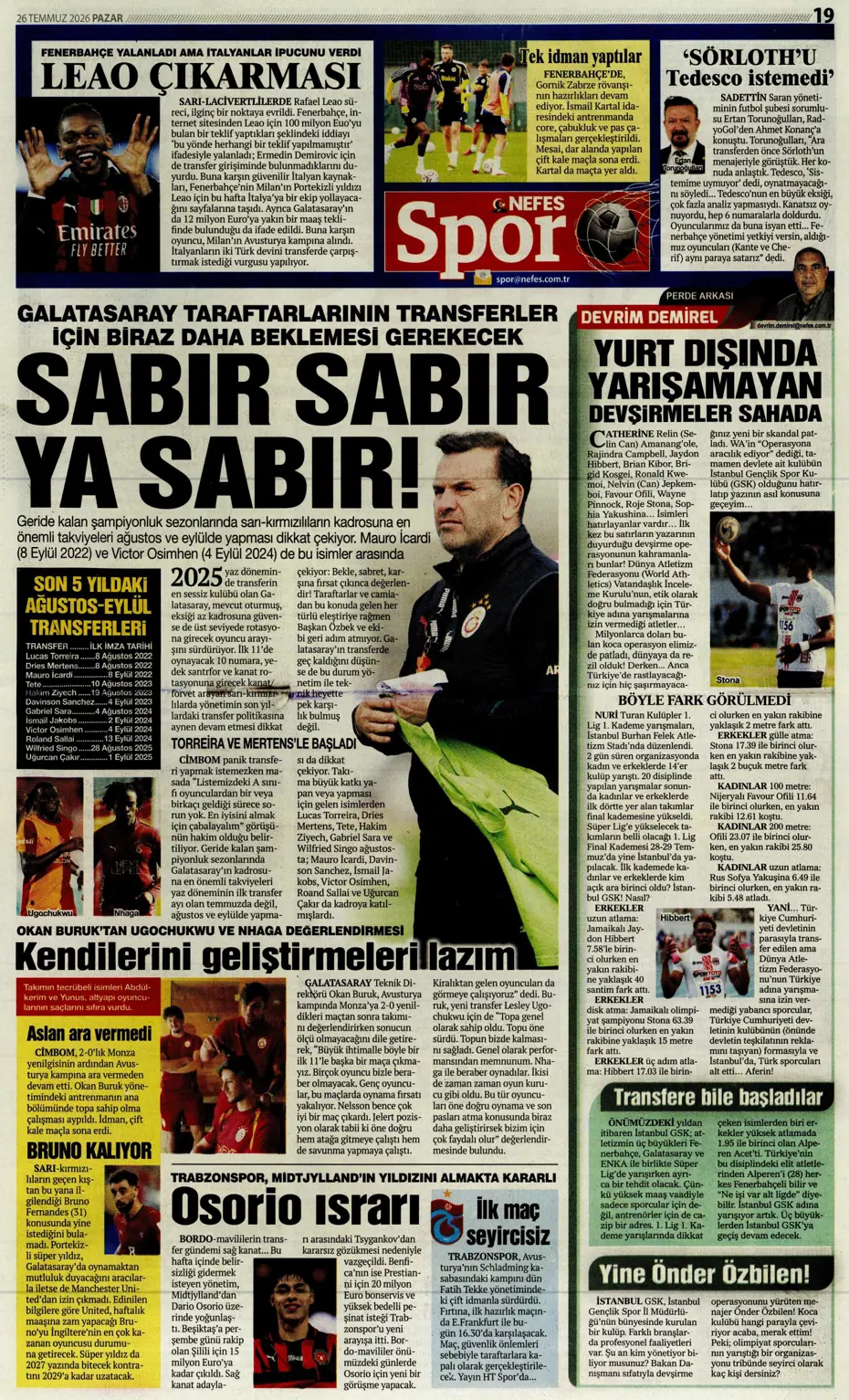 "Darwin Nunez geliyor" | Sporun manşetleri - 3