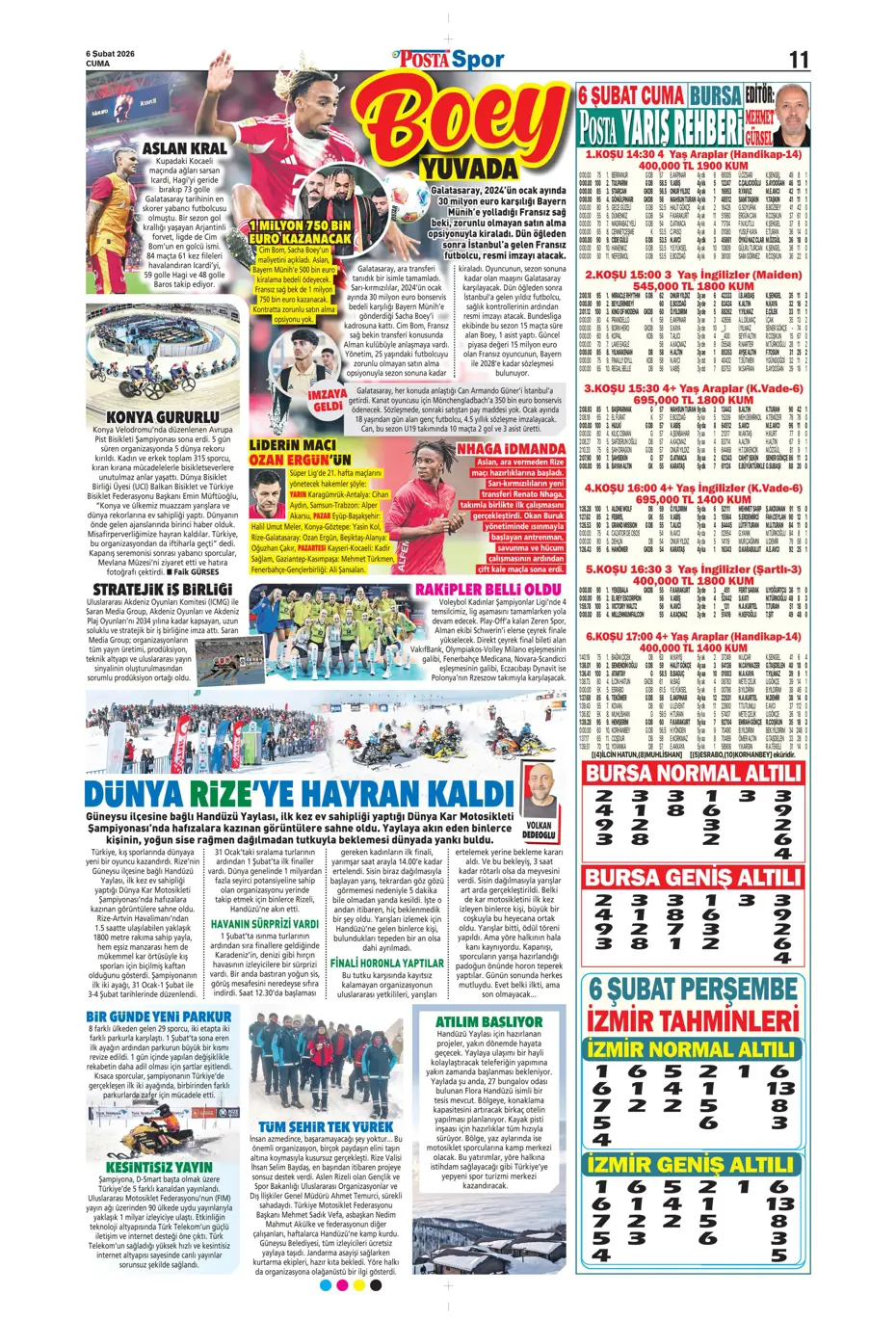 "Transferin son günü Aral Şimşir bombası" | Sporun manşetleri - 10 "Transferin son günü Aral Şimşir bombası" | Sporun manşetleri - 10