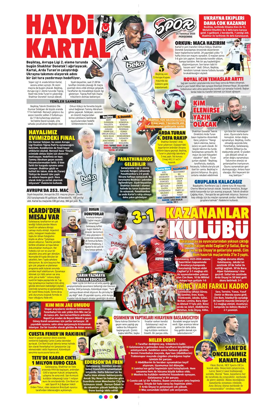 "Enzo Millot Aslan oluyor" | Sporun manşetleri - 15