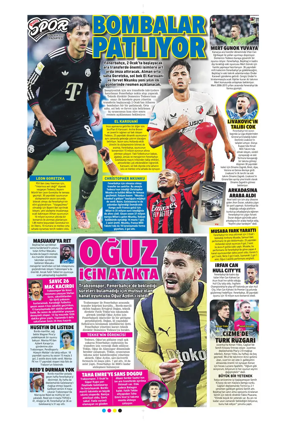 "Fenerbahçe'nin büyük umutlarla transfer ettiği isim Galatasaray'a" | Sporun manşetleri - 23