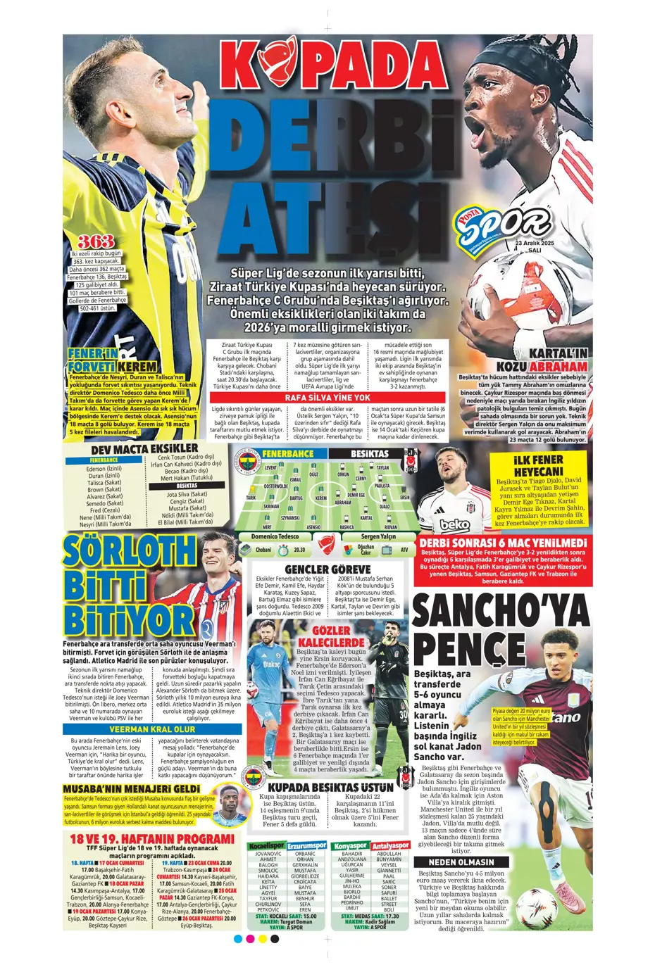 "Fenerbahçe'den Talisca'yla ilgili son karar çıktı" | Sporun manşetleri - 30 "Fenerbahçe'den Talisca'yla ilgili son karar çıktı" | Sporun manşetleri - 30