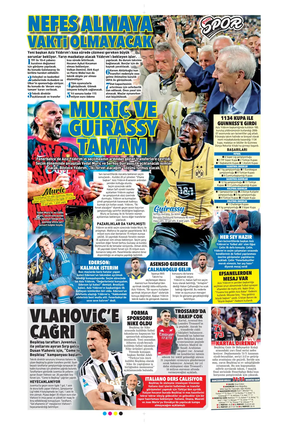 Aziz Yıldırım sonrası ilk ayrılık için İstanbul'a geliyorlar | Sporun manşetleri - 15 Aziz Yıldırım sonrası ilk ayrılık için İstanbul'a geliyorlar | Sporun manşetleri - 15
