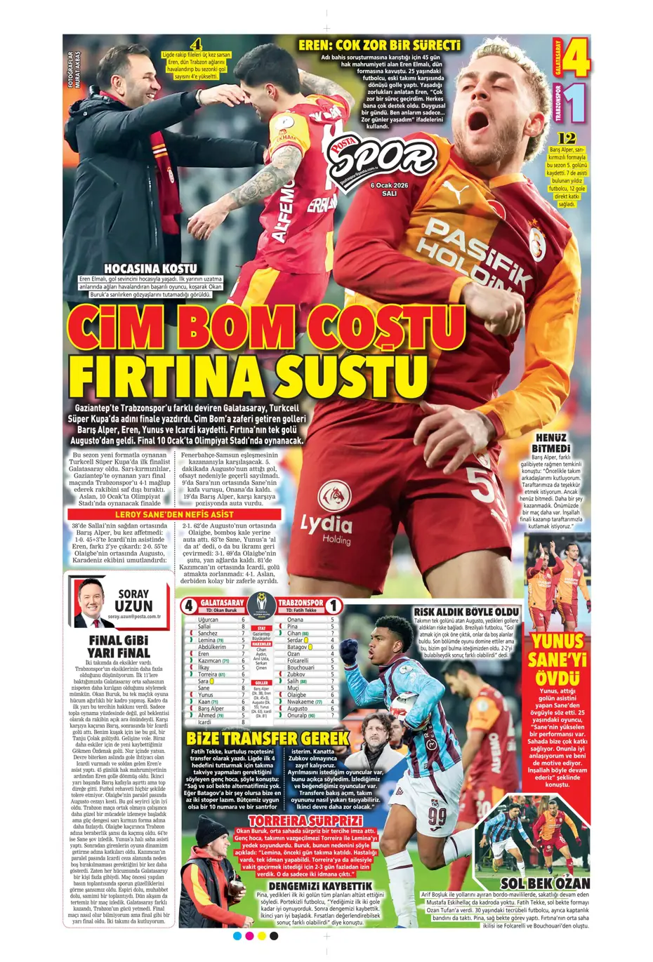 "Lookman Afrika Kupası'ndan direkt İstanbul'a" | Sporun manşetleri - 38 "Lookman Afrika Kupası'ndan direkt İstanbul'a" | Sporun manşetleri - 38