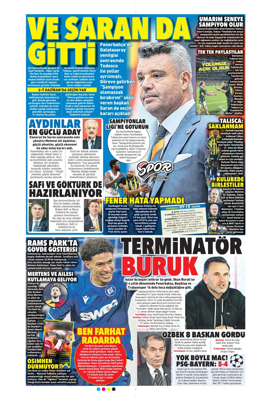 Daha fesih imzası kurumadan Tedesco'ya talip çıktı | Sporun manşetleri - 23