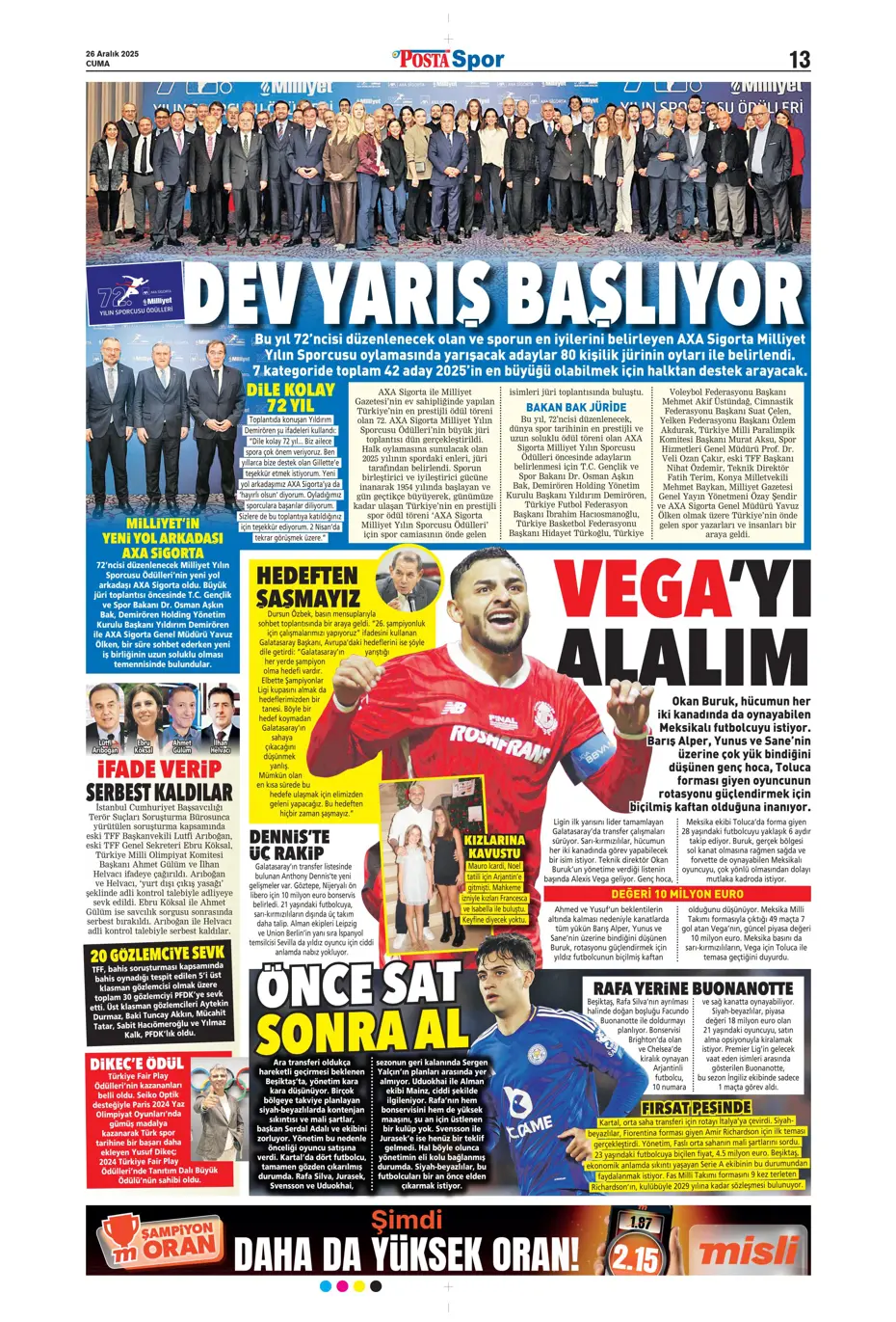 "Kerem Aktürkoğlu'na beklenmedik talip çıktı" | Sporun manşetleri - 21