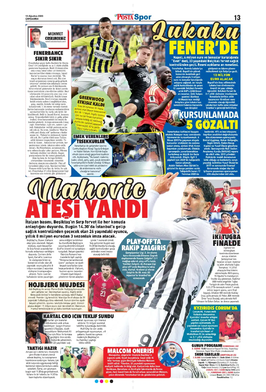 Fred'in hemen ardından bir veda daha geliyor! Yerine gelecek isim çoktan belli | Sporun manşetleri - 12 Fred'in hemen ardından bir veda daha geliyor! Yerine gelecek isim çoktan belli | Sporun manşetleri - 12