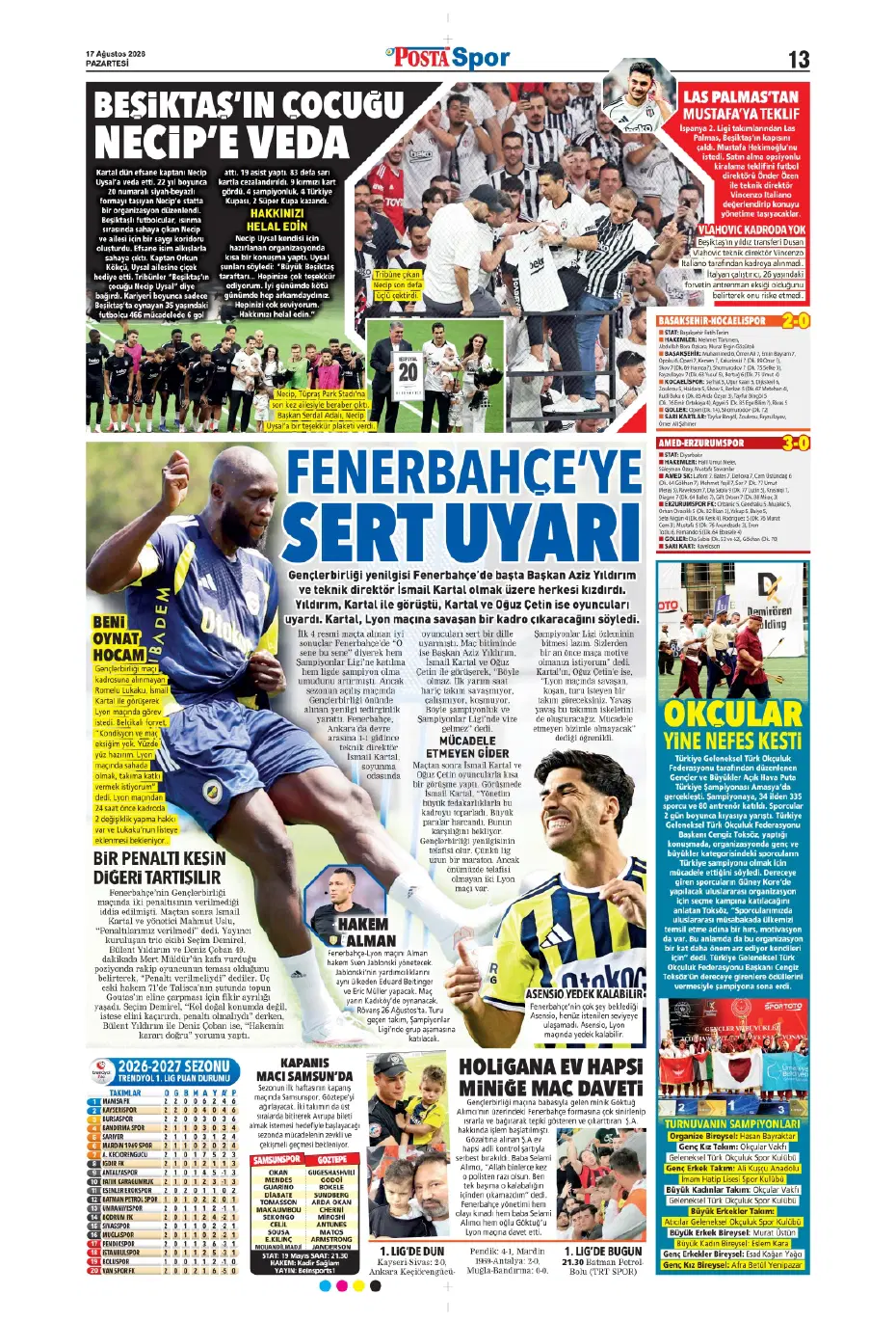 Fenerbahçe'de 2. kaptan Hakan Çalhanoğlu | Sporun manşetleri - 9 Fenerbahçe'de 2. kaptan Hakan Çalhanoğlu | Sporun manşetleri - 9