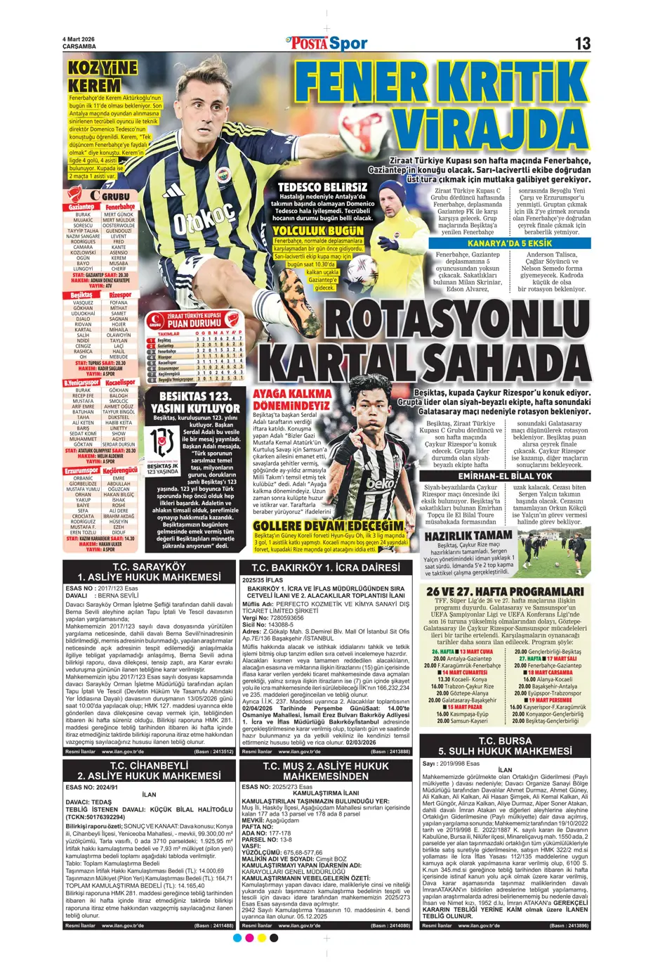 "Anlaşma tamam, sezon sonunda Fenerbahçe'den ayrılıyor" | Sporun manşetleri - 11 "Anlaşma tamam, sezon sonunda Fenerbahçe'den ayrılıyor" | Sporun manşetleri - 11