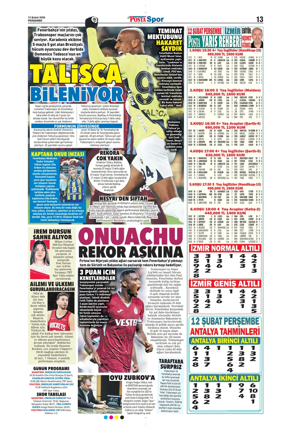 "En-Nesyri, Al-Ittihad'da tarihe geçti" | Sporun manşetleri - 25