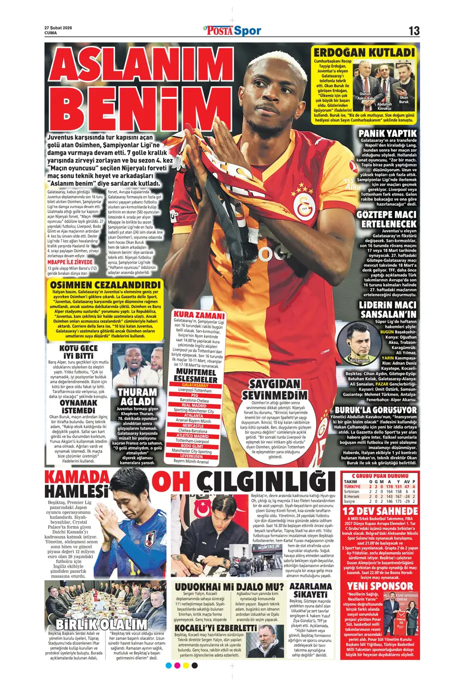 "Osimhen için müthiş iddia!" | Sporun manşetleri - 25 "Osimhen için müthiş iddia!" | Sporun manşetleri - 25