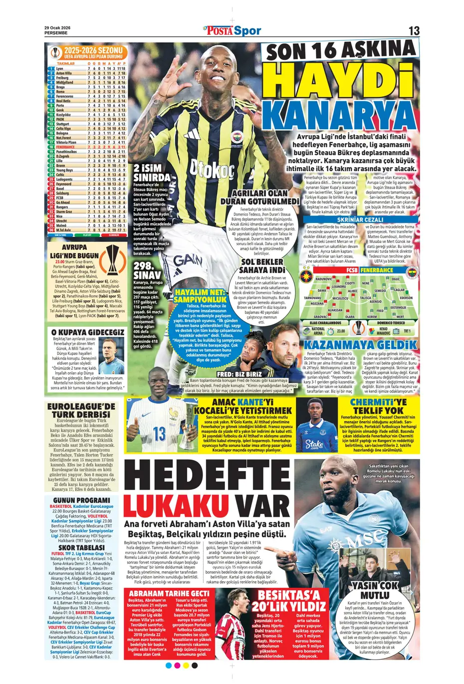 "Galatasaray'dan Şampiyonlar Ligi maçı sonrası transfer: İş bitirildi" | Sporun manşetleri - 18 "Galatasaray'dan Şampiyonlar Ligi maçı sonrası transfer: İş bitirildi" | Sporun manşetleri - 18