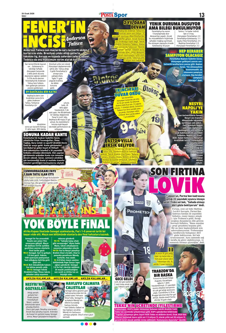 "Fenerbahçe'de 10 milyon euroya 2 senelik imza" | Sporun manşetleri  - 22