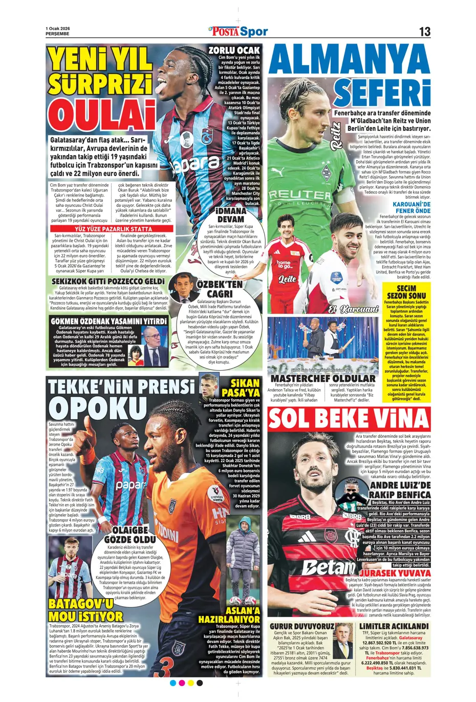 "Tedesco'dan transferde 3 isme olumlu rapor" | Sporun manşetleri - 14