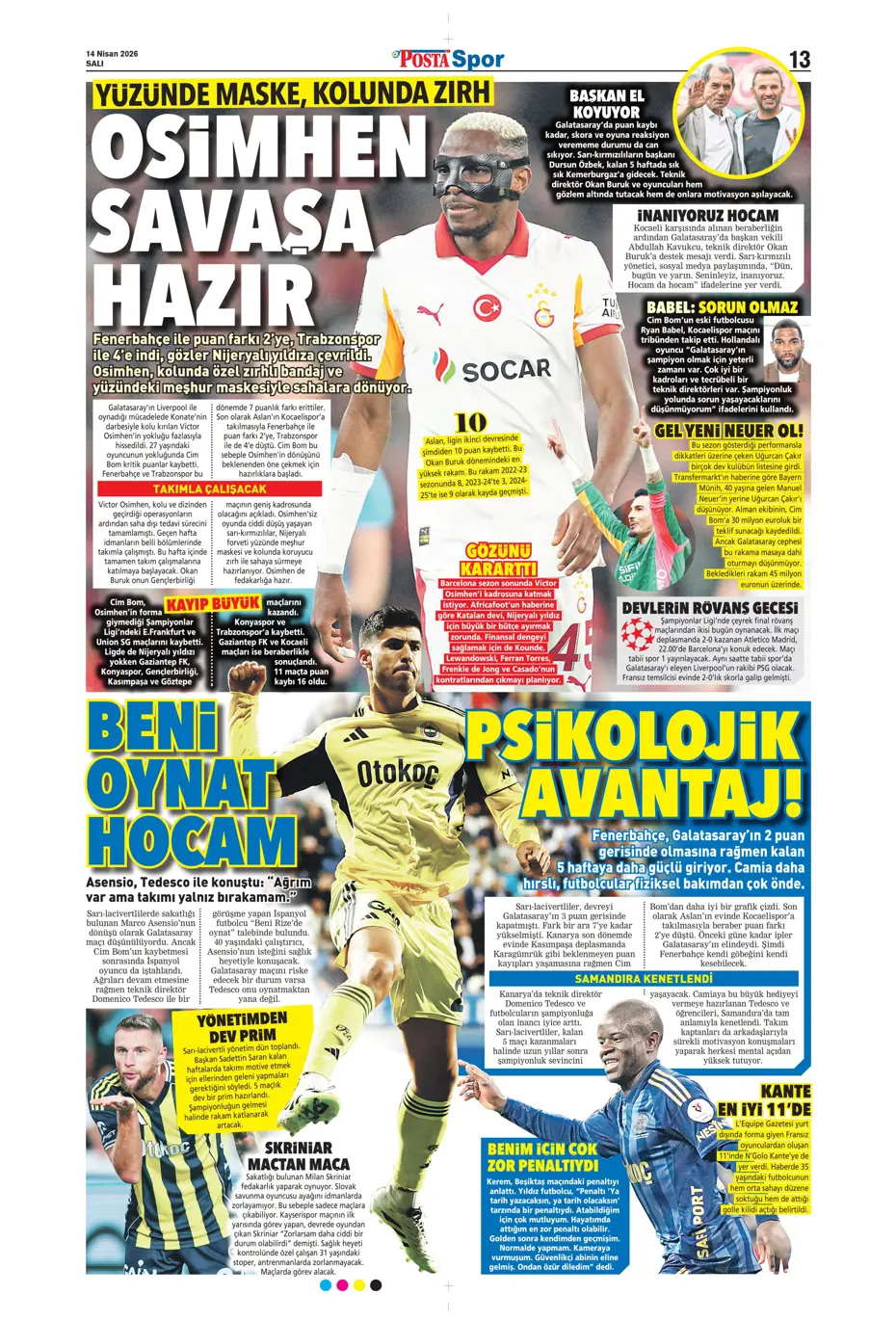 Tedesco takımdan ayrılmasına izin verdi, Fenerbahçe'ye veda ediyor | Sporun manşetleri - 32