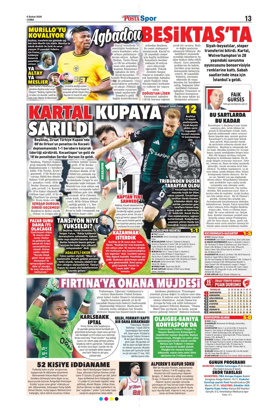 "Transferin son günü Aral Şimşir bombası" | Sporun manşetleri - 15 "Transferin son günü Aral Şimşir bombası" | Sporun manşetleri - 15