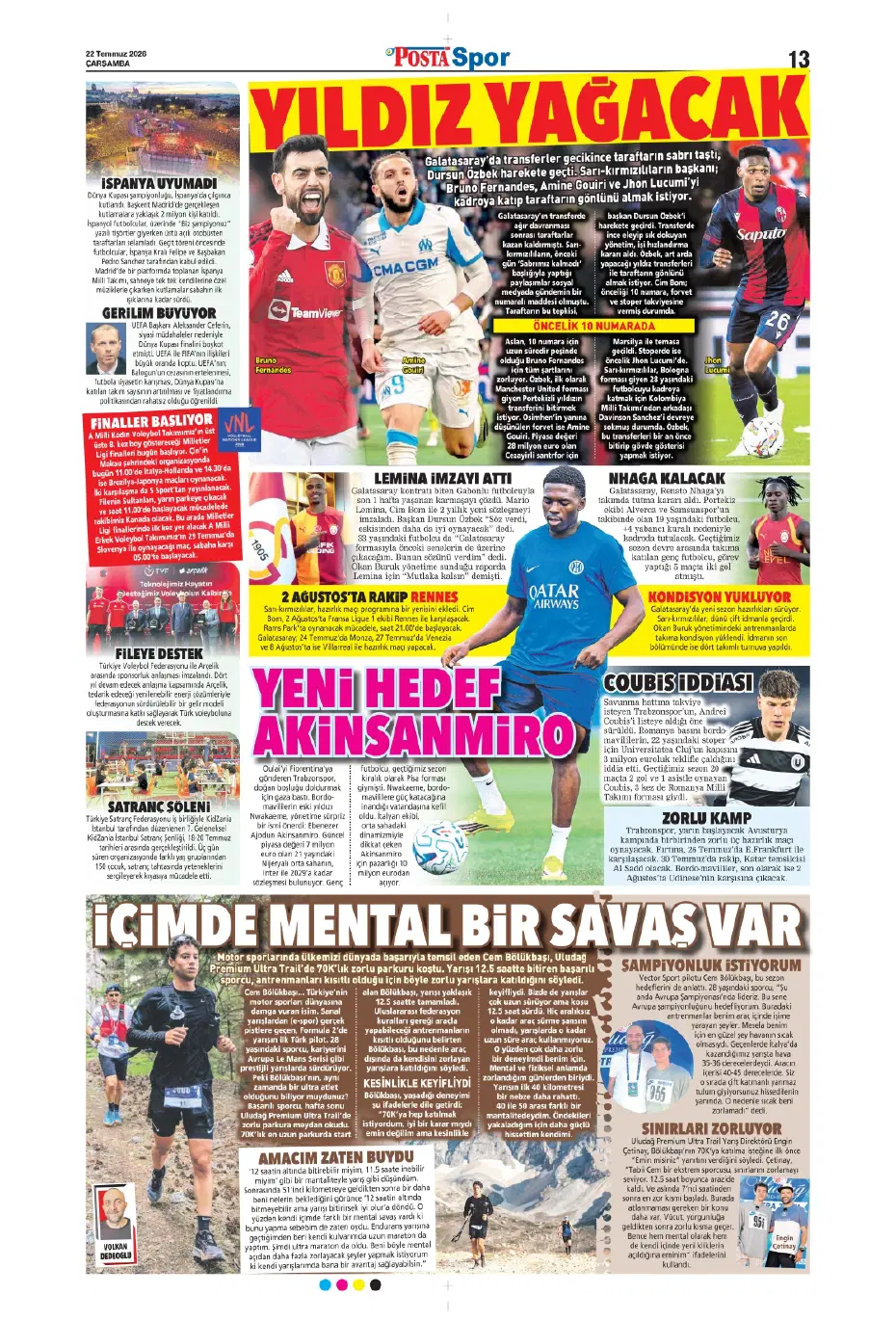 Ollie Watkins Fenerbahçe'ye geliyor | Sporun manşetleri - 11 Ollie Watkins Fenerbahçe'ye geliyor | Sporun manşetleri - 11