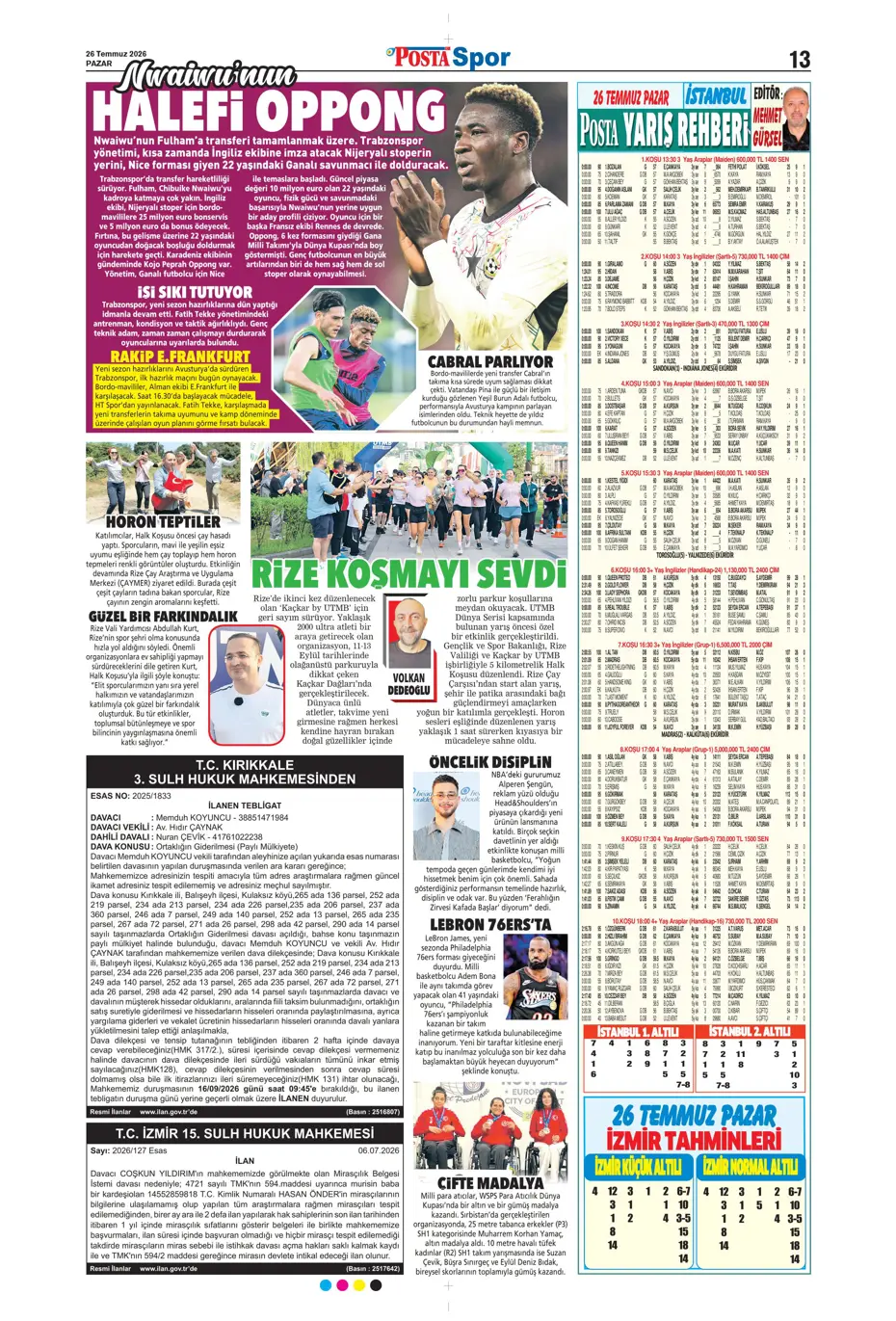 "Darwin Nunez geliyor" | Sporun manşetleri - 5