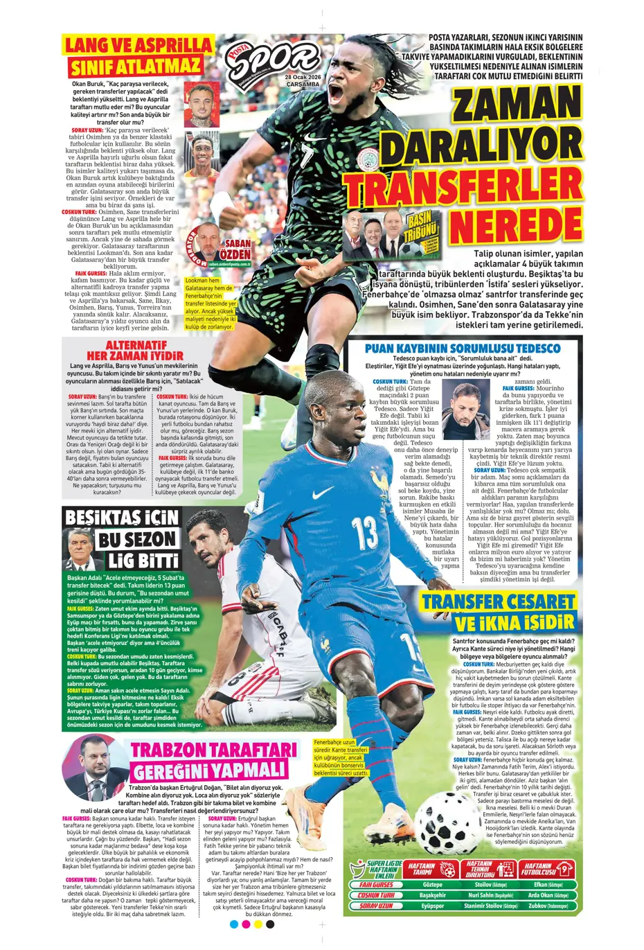 "Jose Mourinho Fenerbahçe'den bomba transfer yapıyor" | Sporun manşetleri - 12
