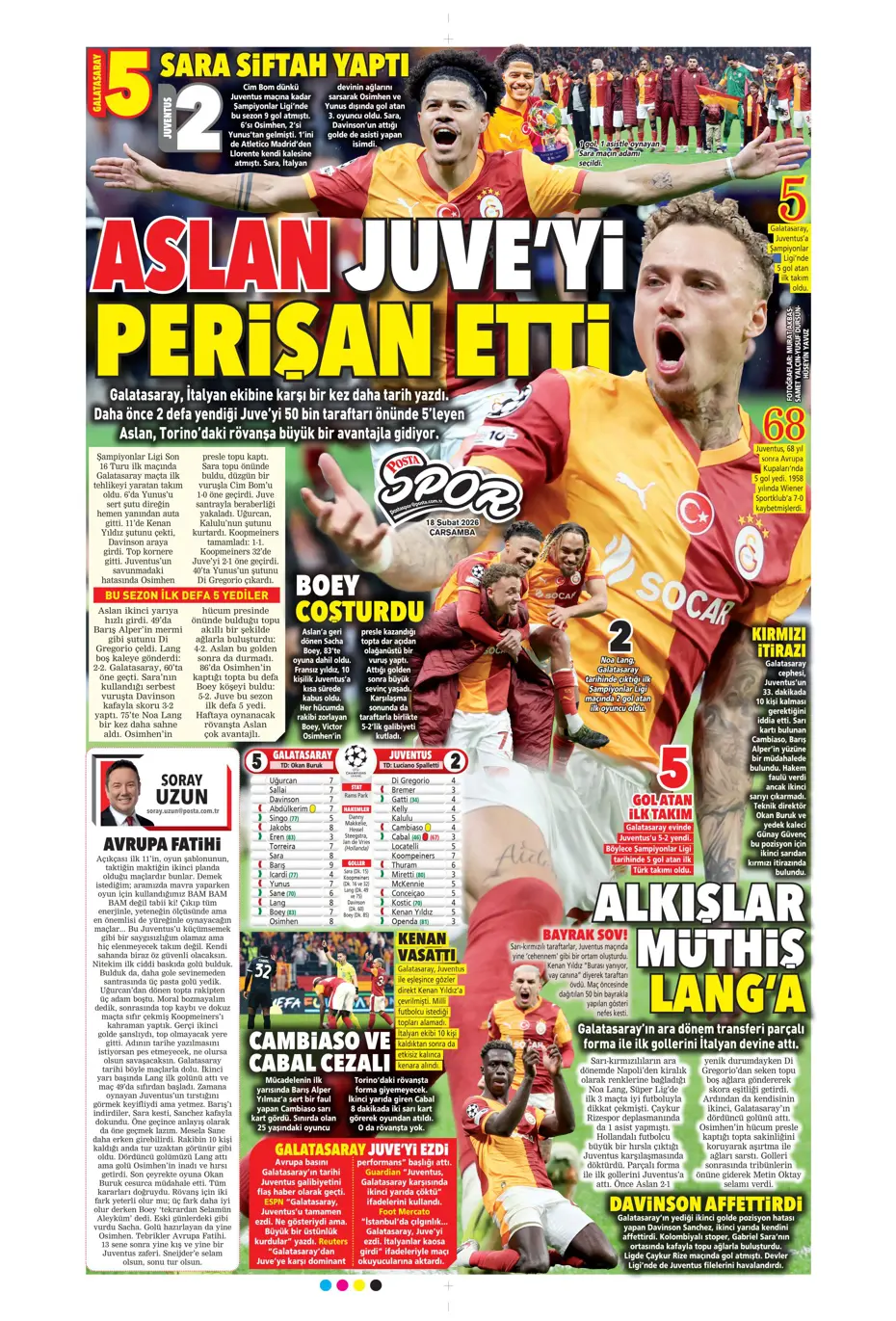 "Aslan Juve'yi perişan etti" | Sporun manşetleri - 26