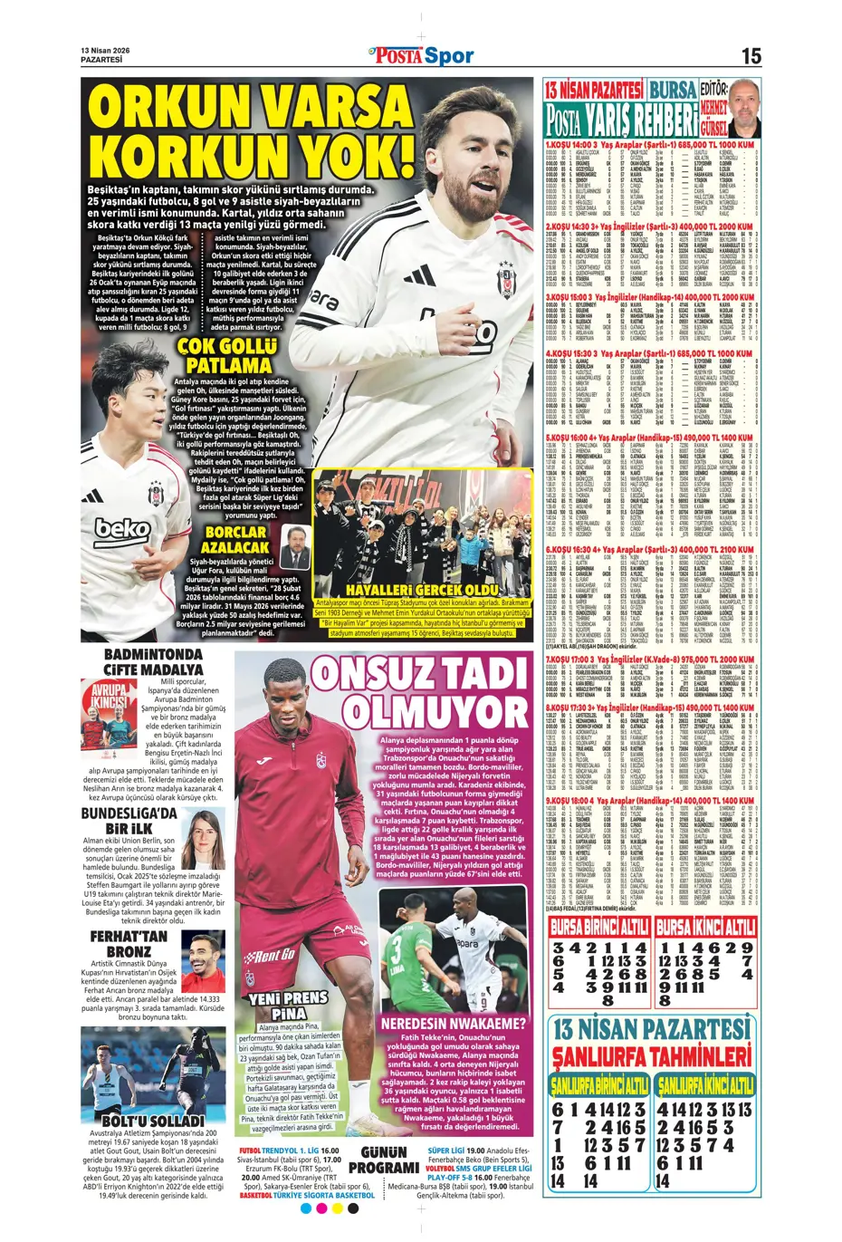 "Aslan krize girdi" | Sporun manşetleri - 12