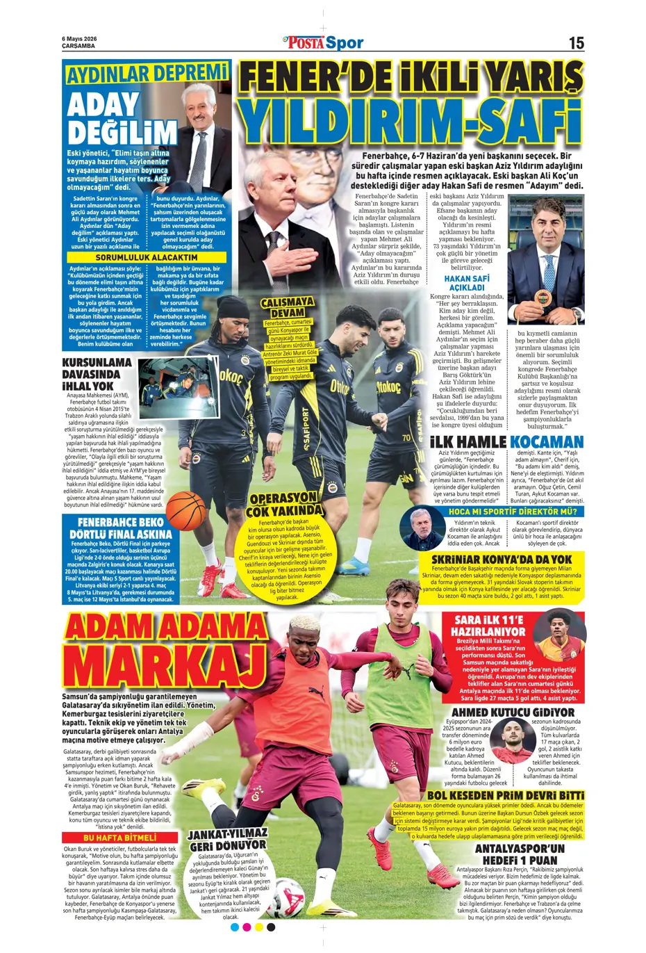 Sadettin Saran giderayak 3 yıldızı Fenerbahçe'ye kazandırıyor | Sporun manşetleri - 19 Sadettin Saran giderayak 3 yıldızı Fenerbahçe'ye kazandırıyor | Sporun manşetleri - 19
