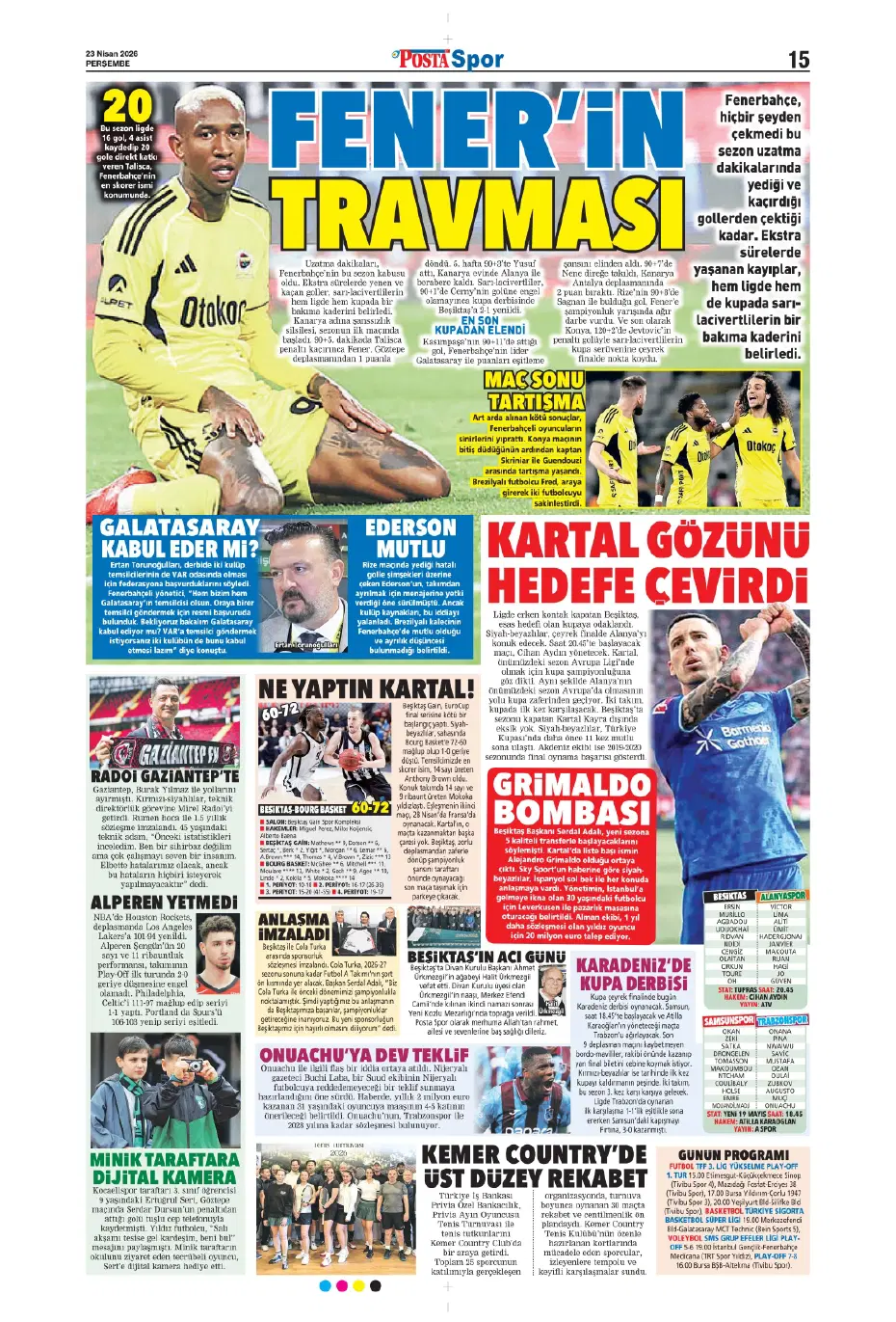 "Koopmeiners Galatasaray'a doğru" | Sporun manşetleri - 14
