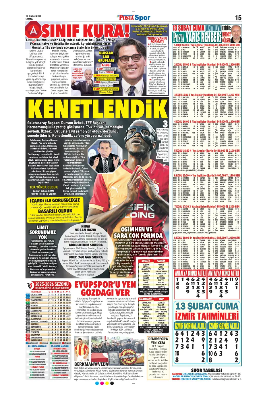 "Tedesco teklifi kabul etmeye yakın" | Sporun manşetleri - 10