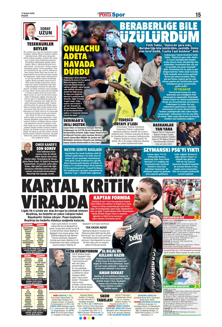 "Eyvah! Galatasaray'da Yunus Akgün endişesi" | Sporun manşetleri - 25 "Eyvah! Galatasaray'da Yunus Akgün endişesi" | Sporun manşetleri - 25