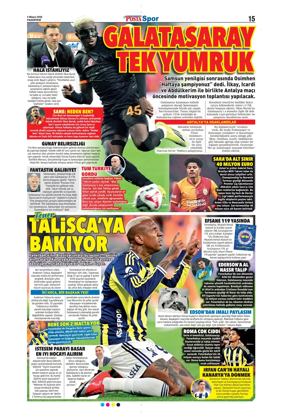 Galatasaray'da dev operasyon: Icardi'yle birlikte 7 isme güle güle | Sporun manşetleri - 30 Galatasaray'da dev operasyon: Icardi'yle birlikte 7 isme güle güle | Sporun manşetleri - 30